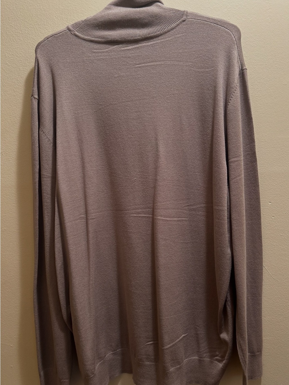 Soft Mauve Taupe Turtleneck Sweater